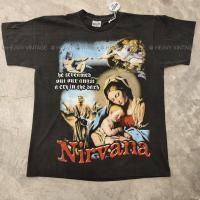 ราคา NIRVANA KURT COBAIN BOOTLEG เสื้อวง เสื้อทัวร์ (23874651672)