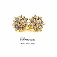 ราคา ต่างหู ทองแท้ ทรงฉัตร เพชรซีก (48009879800)