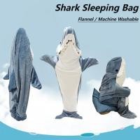 ราคา Shark ถุงนอน Onesie ผ้าห่ม Super Soft Flannel เครื่องแต่งกาย Sleewear ผ้าห่ม Hoodie บ้านสําหรับเด็กและผู้ใหญ่ชุดนอน 睡袋 (27982359005)