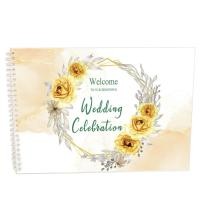 ราคา สมุดเซ็นอวยพรงานแต่งWedding celebrationขนาดA4(21x30cm) พร้อมส่ง (14830299288)