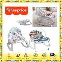 ราคา Fisher Price Deluxe Pacific Pebble Canopy Cover Infant-to-Toddler Folding/Circus Stripes Bouncer Chair Rocker (22943408349)