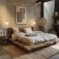 ราคา โรงแรม Elm เก่าเตียงใหญ่ B & B เตียงไม้เนื้อแข็งทั้งหมด Lonely สไตล์เตียงคู่ Weathered ห้องนอน Master Bed (49761369533)