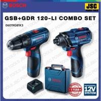 ราคา สว่านไขควง/ประแจกระแทกไร้สาย BOSCH GSB 120-LI + GDR 120-LI Combo Set ประหยัด ของแท้ รับประกัน 1 ปี (51205049728)