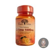 ราคา Pure Vita Vitamin C Time Release 1000mg เพียว ไวต้า วิตามินซี 1000 mg (30 เม็ด) (21793194485)
