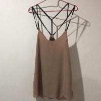 ราคา เสื้อสายเดี่ยวสีน้ำตาล (1578885422)