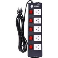 ราคา ปลั๊กไฟ Toshino 5 ช่อง 3 เมตร และ 5 เมตร TIS515-3M/5M รับไฟได้ 16A 3600W // รางปลั๊กไฟ โตชิโน่ โตชิโน ปลั๊กไฟ powerplug (3400356674)