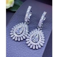 ราคา ต่างหูเพชรหยดน้ำเซอร์ GIA ไซส์กะรัตใหญ่สะใจ!! ต่างหูเพชรตุ้งติ้งไซส์ใหญ่ใส่ออกงานได้เลย เม็ดล่ะ 1.01 & 1.00 กะรัต (5757858975)