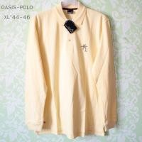 ราคา เสื้อโปโลแขนยาว สีเหลืองอ่อน OASISCotton100%(XL) (28812066303)
