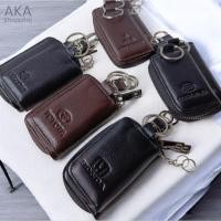 ราคา GANTUNGAN [GK BRAND19] STNK SIM กระเป๋าสตางค์พวงกุญแจรถรีโมท Keyless Cowhide ซิปด้านข้าง (50307958022)