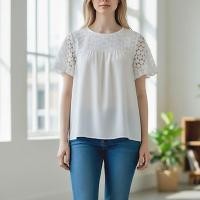 ราคา TALBOTS ป้ายs อก38/ยาว23 ผ้าโพลีพริ้ว,ช่วงบนลูกไม้ปักฉลุ,มีซับ (47758446483)