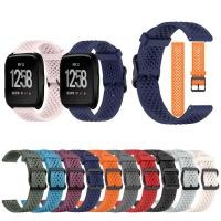 ราคา สําหรับ Fitbit Versa Lite SE Versa 2 versa 3 4 Sense 2 1 กีฬาสายรัดซิลิโคน Breathable Hole สายคล้อง (40760666402)