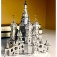 ราคา โมเดลโลหะ 3 มิติประกอบสถาปัตยกรรมโลหะ 3 มิติ St Basil Cathedral ของเล่นปริศนา (40231429679)
