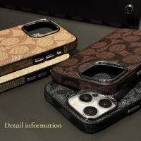 ราคา Hot Luxury Coachเคสโทรศัพท์เข้ากันได้สําหรับIPhone 16 Pro Max 15 Plus IP 14 Pro Max 13 Promax 11 12 PM Hard Protection Cover (41554119233)