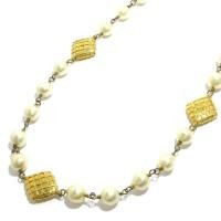 ราคา สินค้ามือสอง CHANEL Necklace gold White Brandear (55210350860)