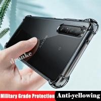 ราคา สําหรับ Sony Xperia 1 IV XQCT62 XQCT54 XQCT72 SO-51C ยืดหยุ่นซิลิโคนเหลวใสกึ่งโปร่งใส Anti-Yellowing ฝาครอบ 4 มุมป้องกัน Jelly Case (52953554227)