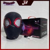 ราคา Miles Morales Spiderman คอสเพลย์หน้ากาก Spider Verse Miles Spider-Man หมวก Miles Morales 1:1 หน้ากากคอสเพลย์ (40878026738)