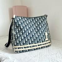 ราคา [มือสอง] Christian Dior Trotter Canvas Shoulder Bag ของแท้ มีตำหนิ (41659026392)