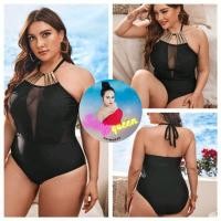 ราคา ชุดว่ายน้ำสาวอวบ ชุดว่ายน้ำสาวไซส์ใหญ่ ชุดว่ายน้ำคนอ้วน ซีทรูร่องอก(1XL-4XL) (10306464787)