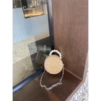 ราคา พร้อมส่ง!! กระเป๋าสานผักตบชวา ทรงกลม ขนาด 5 นิ้ว พร้อมสายสะพายยาว Mini Dolly Basket) (4053751691)