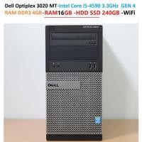 ราคา Dell Optiplex 3020 MT -Intel Core i5-4590 3.3GHz GEN 4 -RAM DDR3 16GB -HDD SSD 240GB -Wi Fi (18472640352)