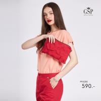 ราคา GSP กระเป๋าคลัช รีดีไซน์ แฮนเมด ฟลอร่า แพทเทิร์น สีแดง P9XZRE (27761545121)