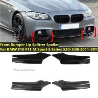 ราคา Pair Front Bumper Lip Splitter Spoiler For BMW F10 F11 M Sport 5 Series 520i 530i 2011-2017 Front D (57153229472)