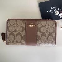 ราคา มือ2 coach แท้ กระเป๋าสตางค์ใบยาวซิปรอบ (21331543465)