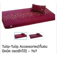 ราคา ที่นอนปิคนิค ทิวลิป(Tulip) พิมพ์ลาย พร้อมหมอนถอดซักได้ทั้งที่นอนและหมอน (6989428236)