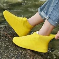 ราคา Unisex Anti-slip Rain Shoe Cover กลางแจ้ง Rainy Day กันน้ํา Anti-puff หนาทนต่อการสึกหรอซิลิโคนหิมะ @- (45307023038)
