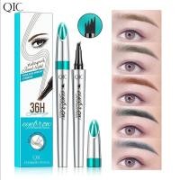 ราคา Four-Prong Split Eyebrow Pencil Four-Claw Not Easy to Smudge Wild Eyebrow Pencil Four-Prong Liquid Eyebrow Pencil (52158959420)