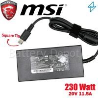ราคา MSI Adapter ของแท้ MSI 20V/11.5A 230W หัว Square Tip สายชาร์จ MSI, อะแดปเตอร์ MSI (29559459038)