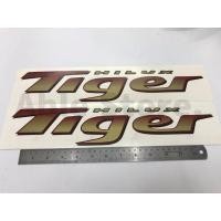 ราคา สติ๊กเกอร์งานสกรีน คำว่า HILUX Tiger สีแดง ติดข้างท้ายรถกระบะ TOYOTA Tiger (24873104863)