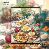 ราคา ภาพสีน้ำมันดิจิตอลสีdiyภาพวาดมือน่ารักความเครียดบรรเทารักษาภาพวาดสีน้ำมันอะคริลิภาพวาดตกแต่งแขวนภาพ (27358050077)