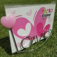 ราคา กรอบรูป love ตั้งโต๊ะ สีชมพู (799557854)