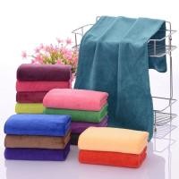 ราคา ผ้าเช็ดตัว ผ้าขนหนู ผ้าเช็ดตัวนาโน ผ้าขนหนูนาโน สีพื้น ขนาด 70x140 ซม. นุ่มสบาย ไม่บาดผิว (46258575840)