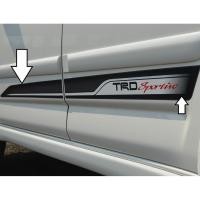 ราคา Rush Side Body Stickers TRD Sportivo Stickers สีดํา - สีเงิน (49752170661)