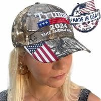 ราคา หมวกแก๊บผลิตในอเมริกา Mersinni Trump 2024 MAGA Camo Embroidered Hat Keep Make America Great Again Cap Made in USA (17493743189)