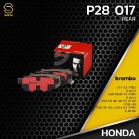 ราคา ผ้า เบรค หลัง HONDA JAZZ GD GE / CIVIC EG EK / CITY ZX VTEC - BREMBO P28017 - เบรก เบรมโบ้ 43022S04E02 GDB499 DB1163 (16663022485)