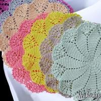 ราคา HANDMADE DECORATIVE LACE SCARF – DIAMETER 25CM (48810698806)