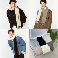 ราคา พร้อมส่ง ใส่ได้ทั้ง ช/ญ Two-Tone cashmere wool scarf ผ้าพันคอเนื้อผ้าวูลแคชเมียร์ unisex สัมผัสอุ่นนุ่ม ไม่คัน⭐️⚡️ (23061785099)
