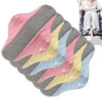 ราคา แผ่นอนามัยแบบใช้ซ้ําได้ 6 ชิ้น Soft Washable Breathable ผ้าเช็ดปากสําหรับผู้สูงอายุปัสสาวะหลังคลอด Recovery Daily ometyth (56406975059)