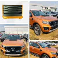 ราคา สกู้ปฝากระโปรงทรง F-150 จมูก ครอบจมูก จมูกหลอก ช่องลมหลอก สีส้ม ตัดดำด้าน ใส่ ford ranger raptor everest 2015 - 2019 + (1836960079)