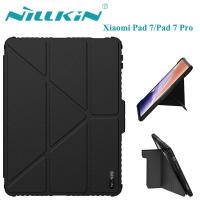 ราคา Nillkin Bumper Leather Case Pro สําหรับ Xiaomi Pad 7/7 Pro, โหมด 5 ชั้น, ฝาครอบกล้องเลื่อน, กันกระแทก, นอนอัตโนมัติ/Wake (57561920395)