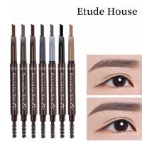 ราคา YED8E品⭐Etude House Eyebrow Pen กันน้ําและกันเหงื่อ Double-Head Rotation Lasts สําหรับยาวนานและไม่ง่ายต่อการเปลี่ยนสีดินสอเขียนคิ้ว (42331873313)