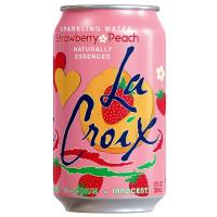 ราคา ลาครัวซ์สปาร์คลิ้งวอเตอร์สตรอเบอร์รี่พีช 355มล La Croix Sparkling Water Strawberry Peach 355ml [บาร์โค้ด 0012993441197] (56212720682)