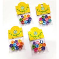 ราคา กิ๊บลูกปัด ยุค 90. สีพาสเทล‍‍ 1 แพ็ค มี 10 เม็ด หลายสี (12851224510)