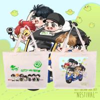 ราคา ใหม่ GOT7 IGOT7 เสื้อยืดแฟนคลับ กระเป๋าผ้าใบ " GOT7 " ลูกนก IGOT7 tote bag (26986030212)