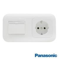 ราคา Panasonic WEJ5541 Wide Series Grounded Switch Socket (41376591207)