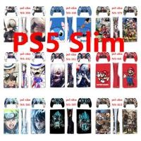 ราคา 46 สีสติกเกอร์ผิวใช้งานร่วมกับ Sony Playstation 5 Slim Disc & Digital Edition ไวนิล Decal รูปแบบชุดฟิล์มป้องกันสําหรับ PS5 SLIM คอนโซล & 2 PCS Controller (54609369794)
