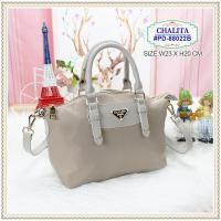 ราคา กระเป๋าทรงถือ พร้อมสายสะพายสายยาว รุ่น PD-88022B ยี่ห้อ CHALITA #มีเก็บปลายทาง #กระเป๋าถือ (25569453634)